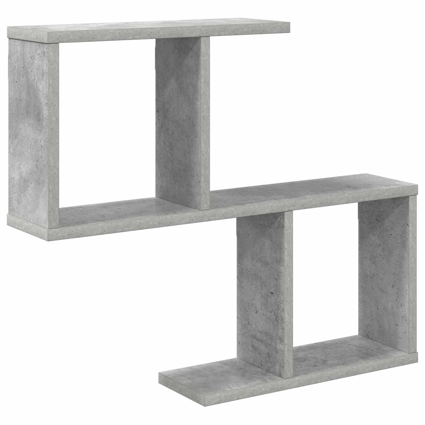 Wandplank Betongrijs 60 x 12 x 50,5 cm Bewerkt hout