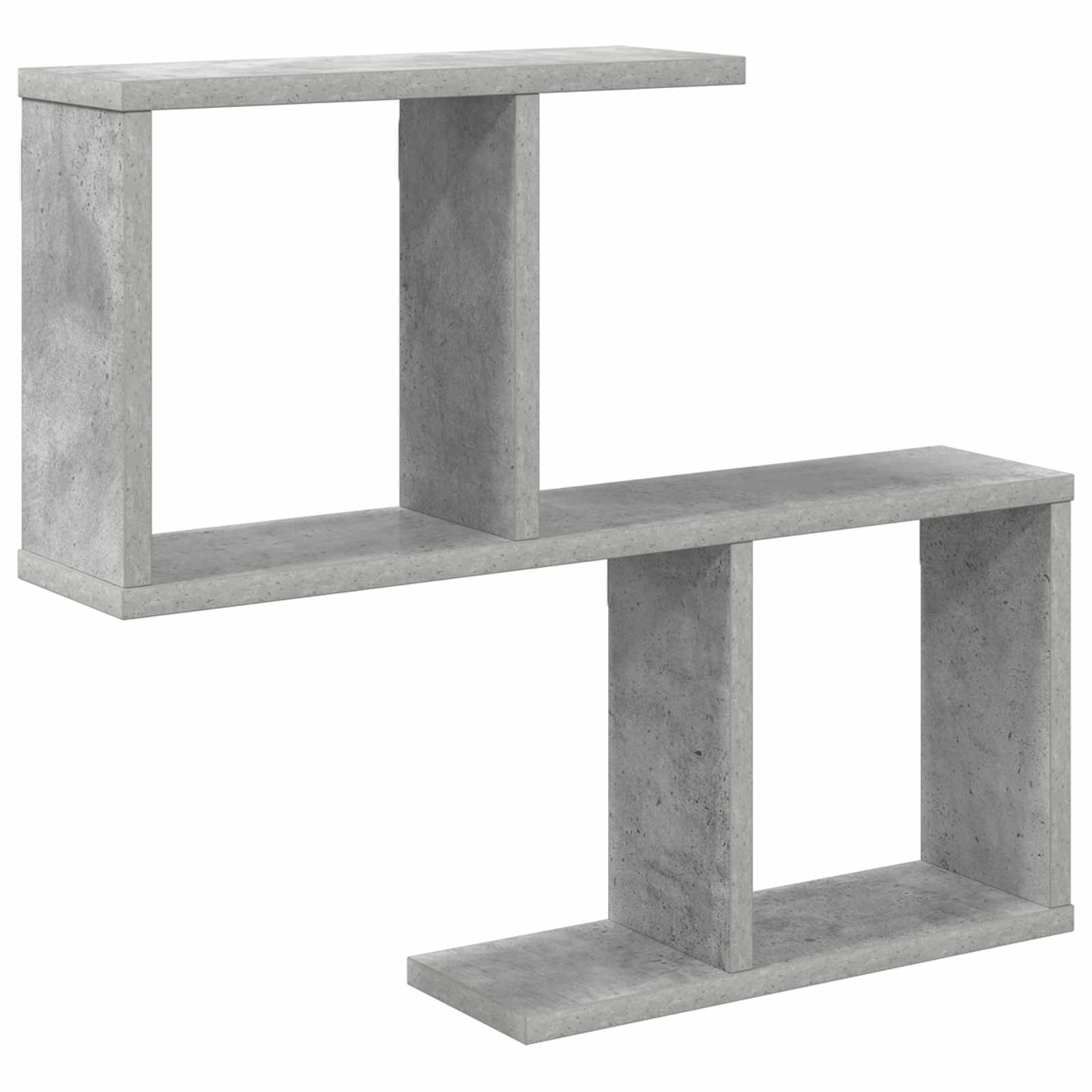 Wandplank Betongrijs 60 x 12 x 50,5 cm Bewerkt hout