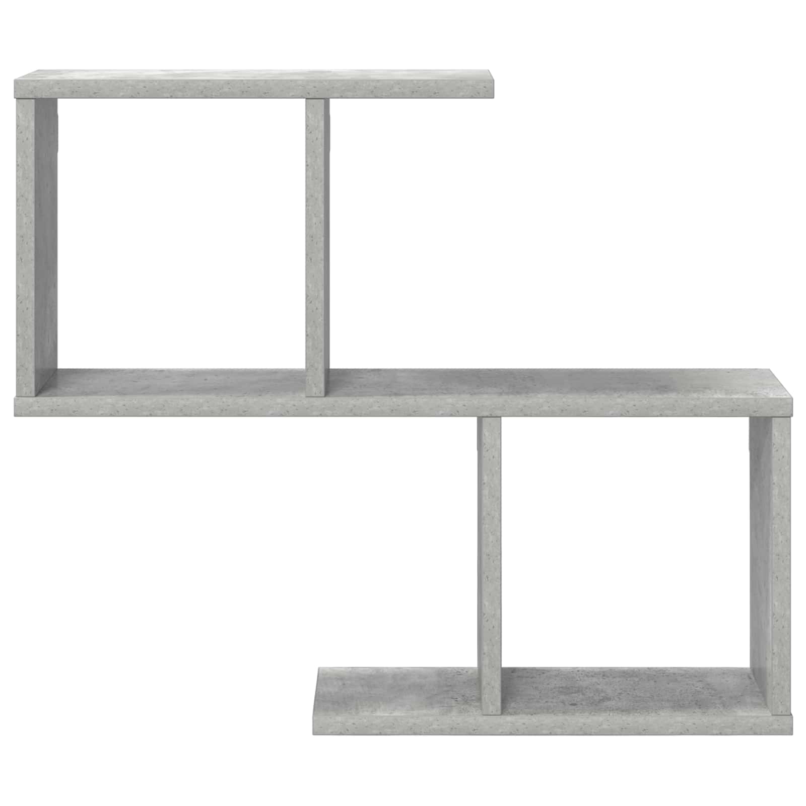 Wandplank Betongrijs 60 x 12 x 50,5 cm Bewerkt hout