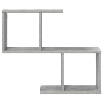 Wandplank Betongrijs 60 x 12 x 50,5 cm Bewerkt hout