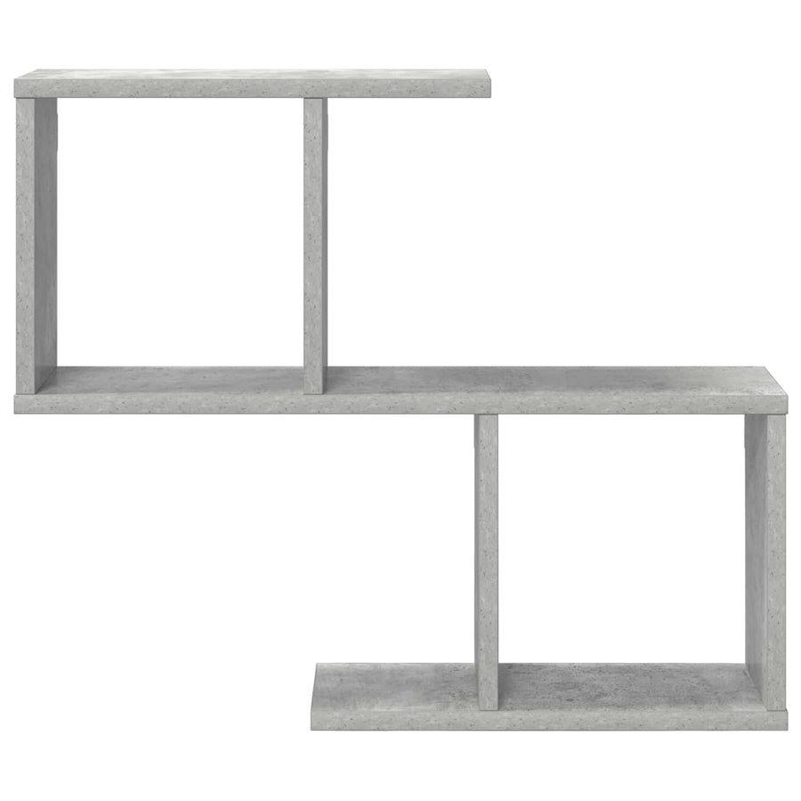 Wandplank Betongrijs 60 x 12 x 50,5 cm Bewerkt hout