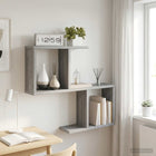Wandplank 60x12x50,5 cm grijs sonoma