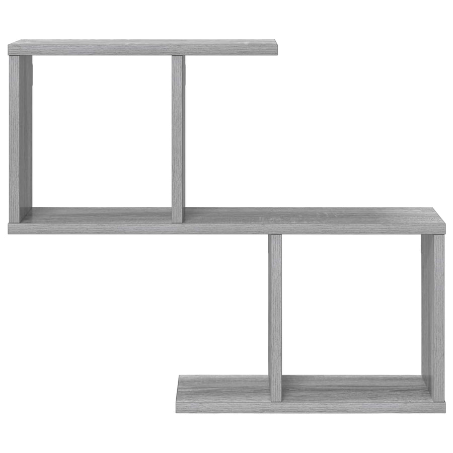 Wandplank Grijs Sonoma 60 x 12 x 50,5 cm Bewerkt hout