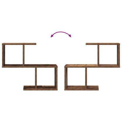 Wandplank Oud hout 60 x 12 x 50,5 cm Bewerkt hout