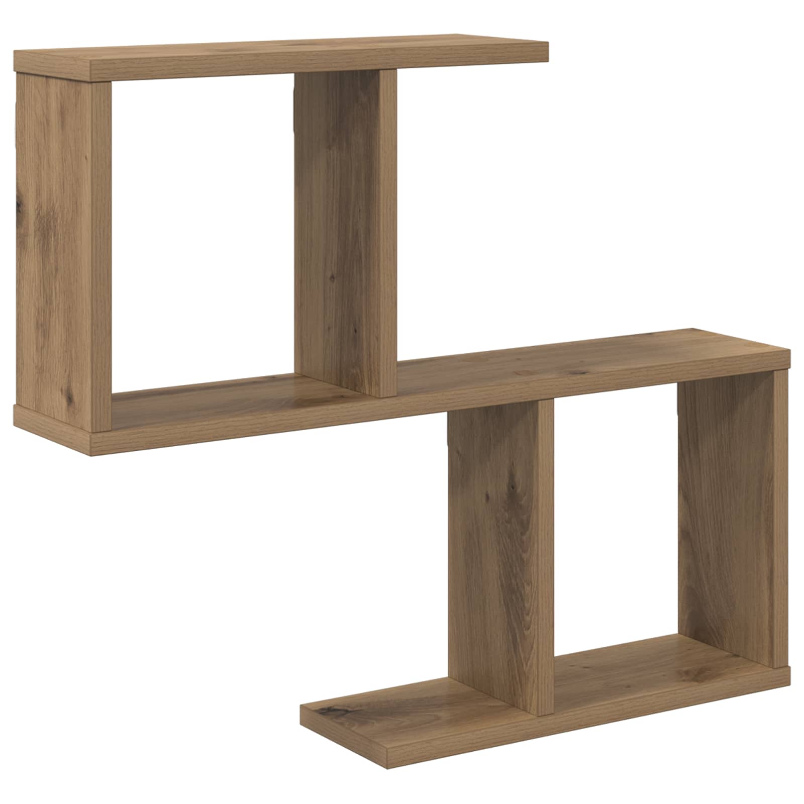 Wandplank Artisanaal eiken 60 x 12 x 50,5 cm Bewerkt hout