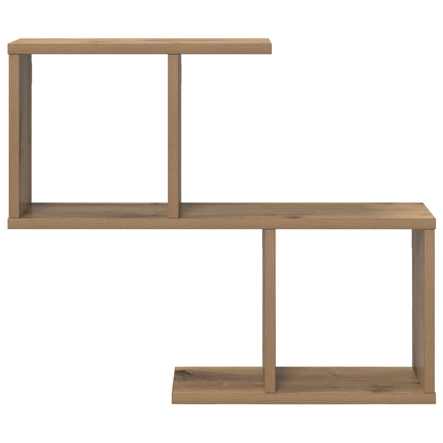 Wandplank Artisanaal eiken 60 x 12 x 50,5 cm Bewerkt hout