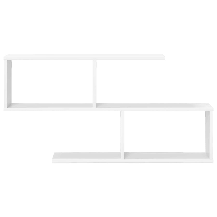 Wandplank Wit 100 x 12 x 50,5 cm Bewerkt hout