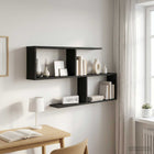 Wandplank Zwart eiken 100x12x50,5 cm