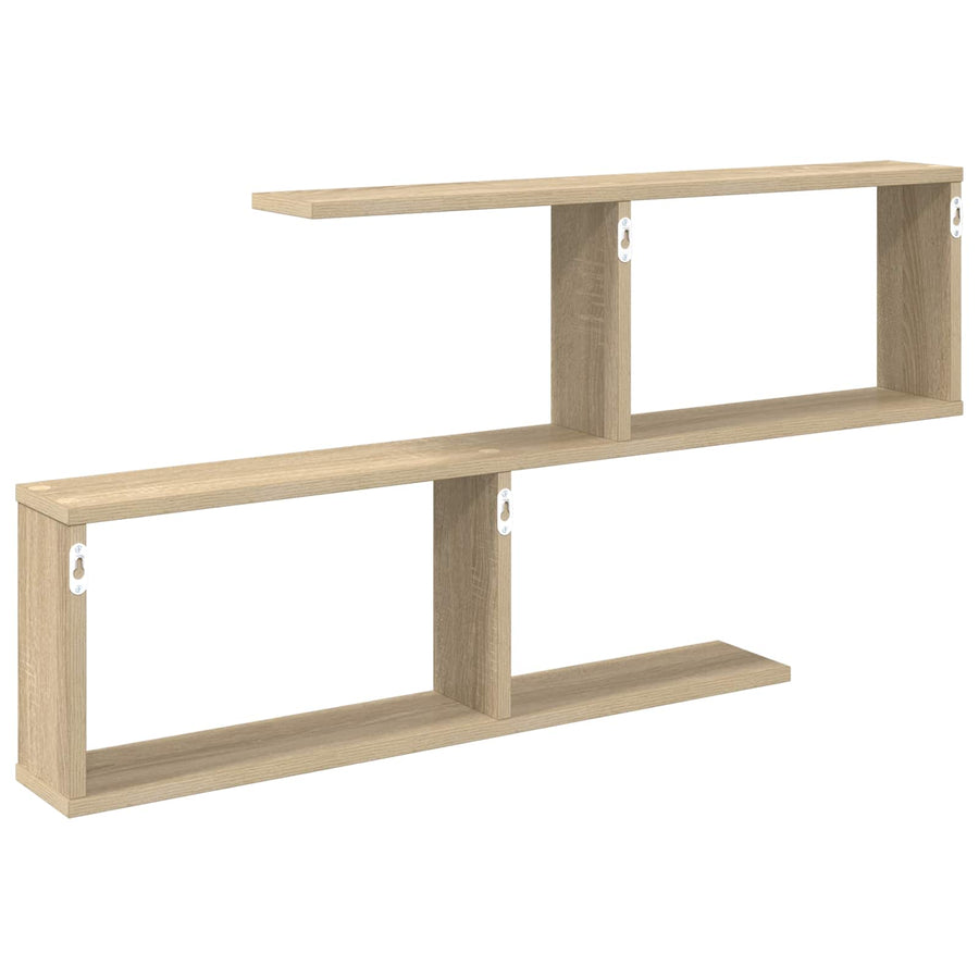 Wandplank Sonoma Eiken 100 x 12 x 50,5 cm Bewerkt hout