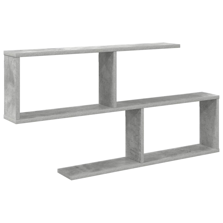 Wandplank Betongrijs 100 x 12 x 50,5 cm Bewerkt hout