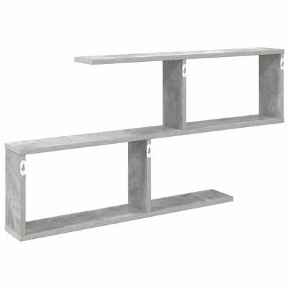 Wandplank Betongrijs 100 x 12 x 50,5 cm Bewerkt hout