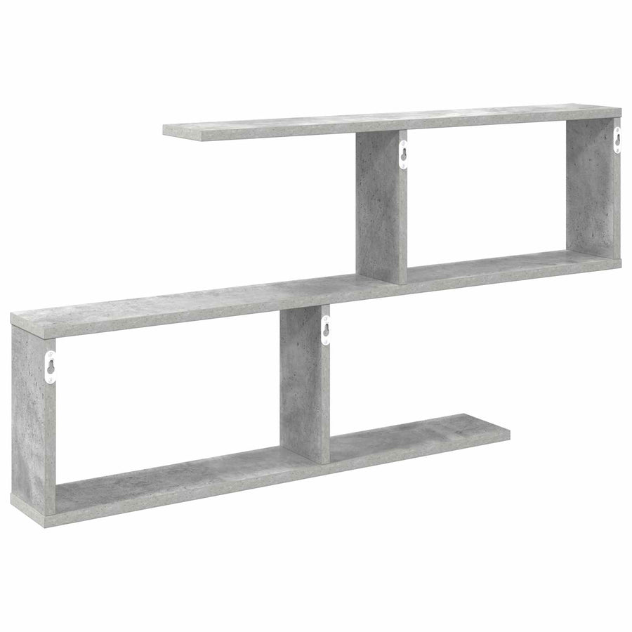 Wandplank Betongrijs 100 x 12 x 50,5 cm Bewerkt hout