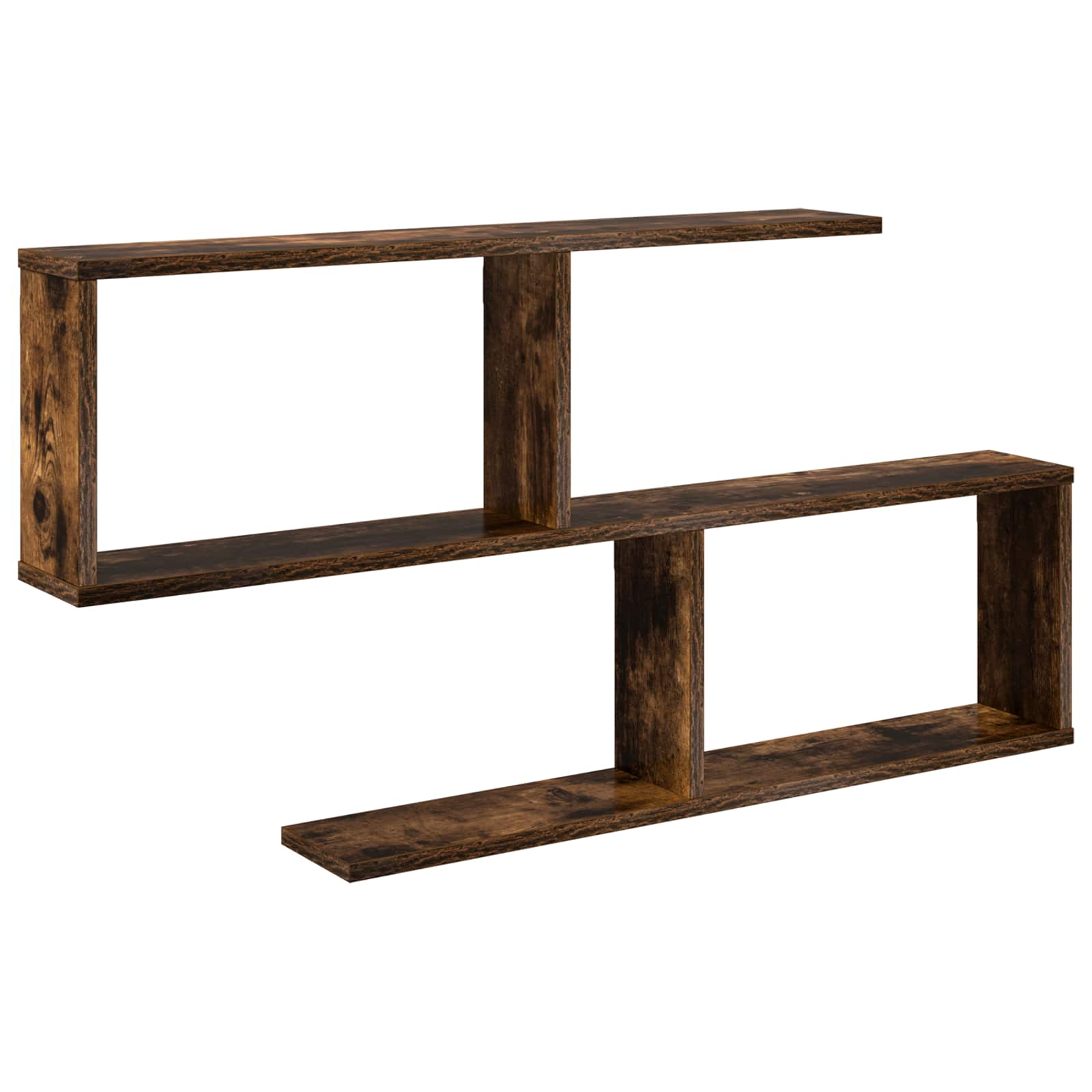Wandplank Gerookt eiken 100 x 12 x 50,5 cm Bewerkt hout