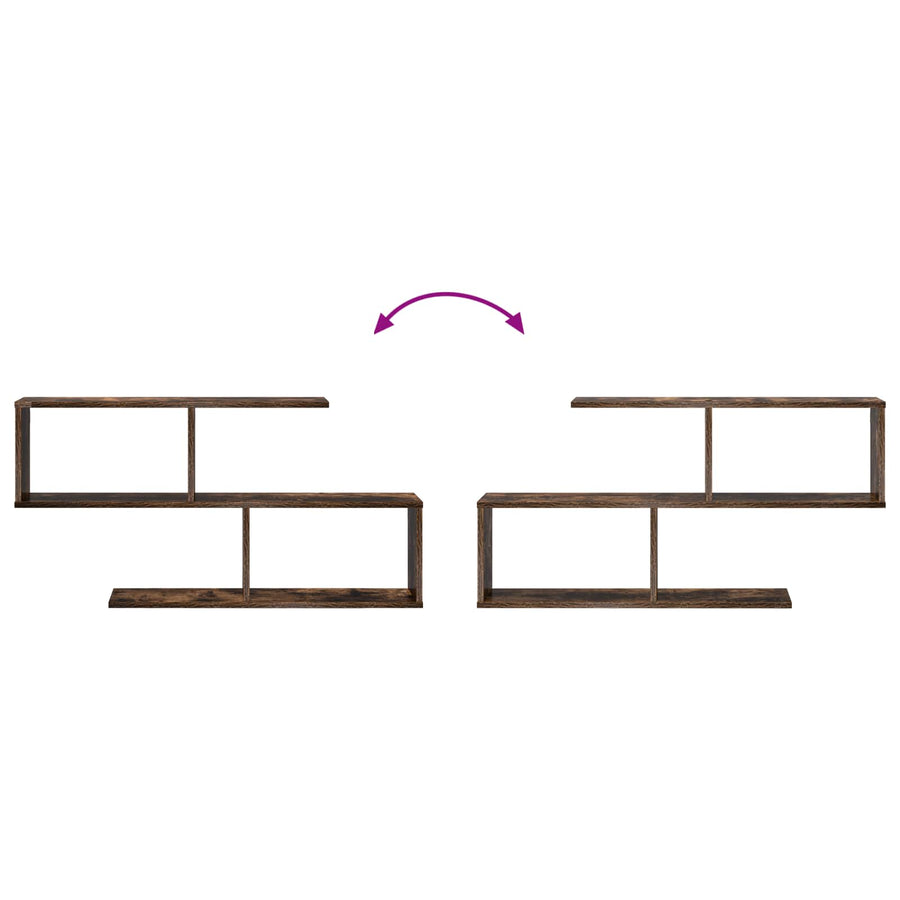 Wandplank Gerookt eiken 100 x 12 x 50,5 cm Bewerkt hout