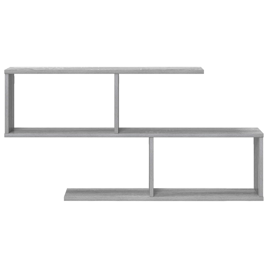 Wandplank Grijs Sonoma 100 x 12 x 50,5 cm Bewerkt hout