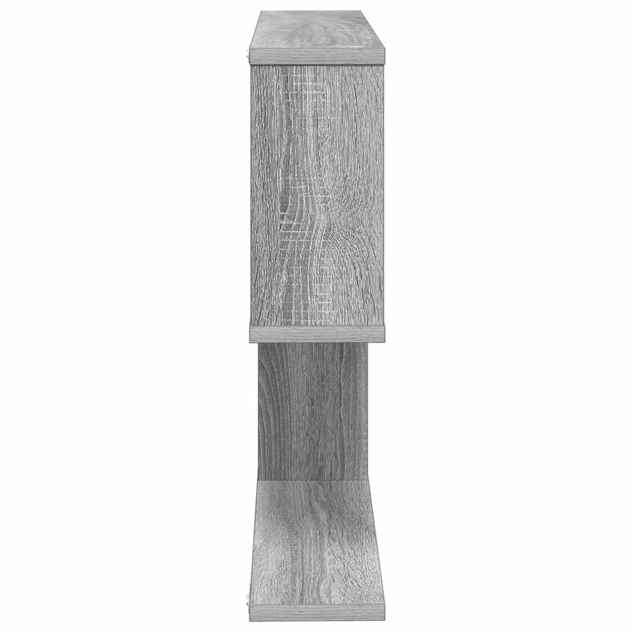 Wandplank Grijs Sonoma 100 x 12 x 50,5 cm Bewerkt hout