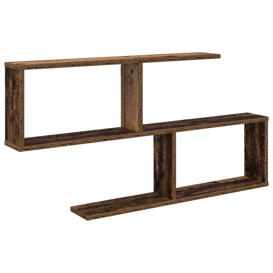 Wandplank Oud hout 100 x 12 x 50,5 cm Bewerkt hout