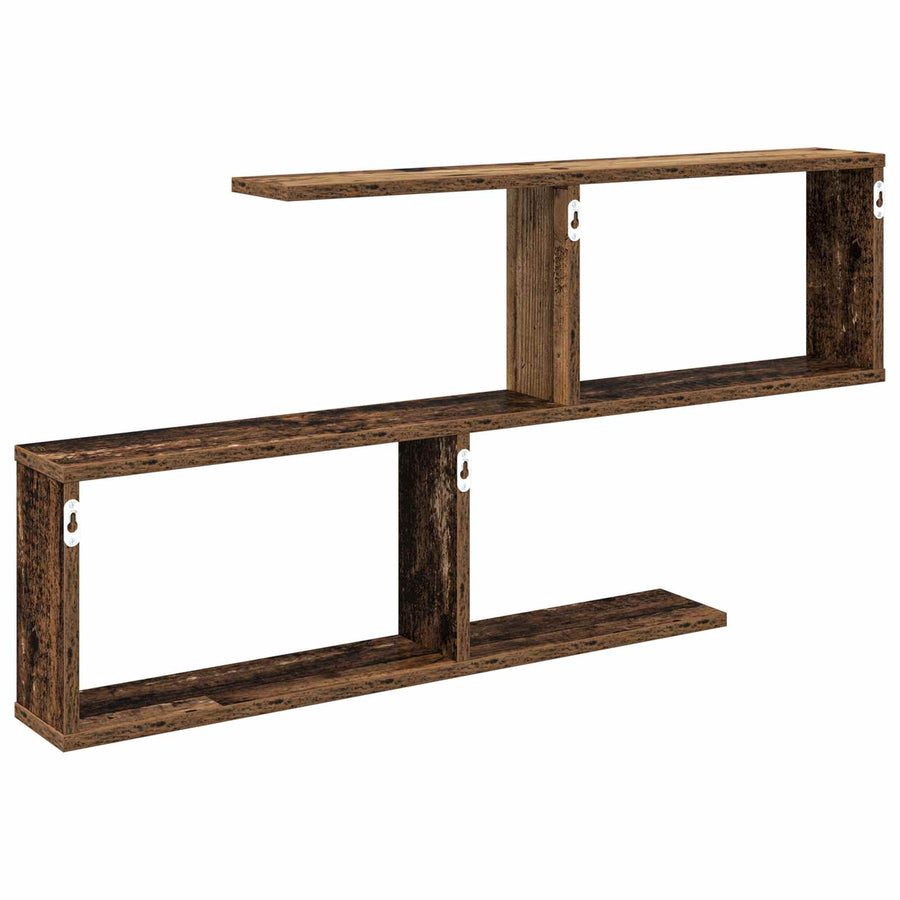 Wandplank Oud hout 100 x 12 x 50,5 cm Bewerkt hout