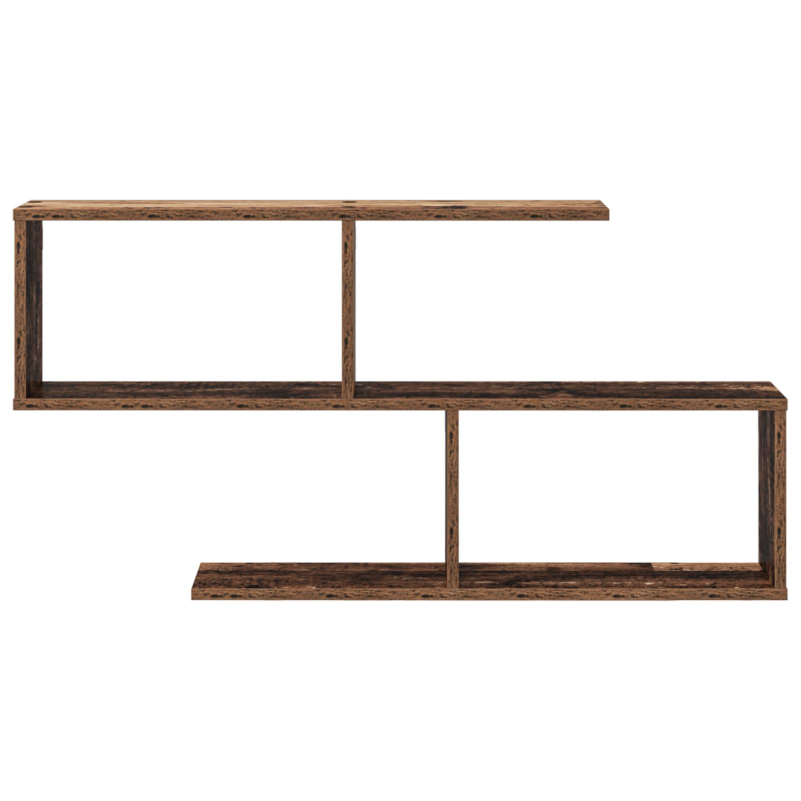 Wandplank Oud hout 100 x 12 x 50,5 cm Bewerkt hout
