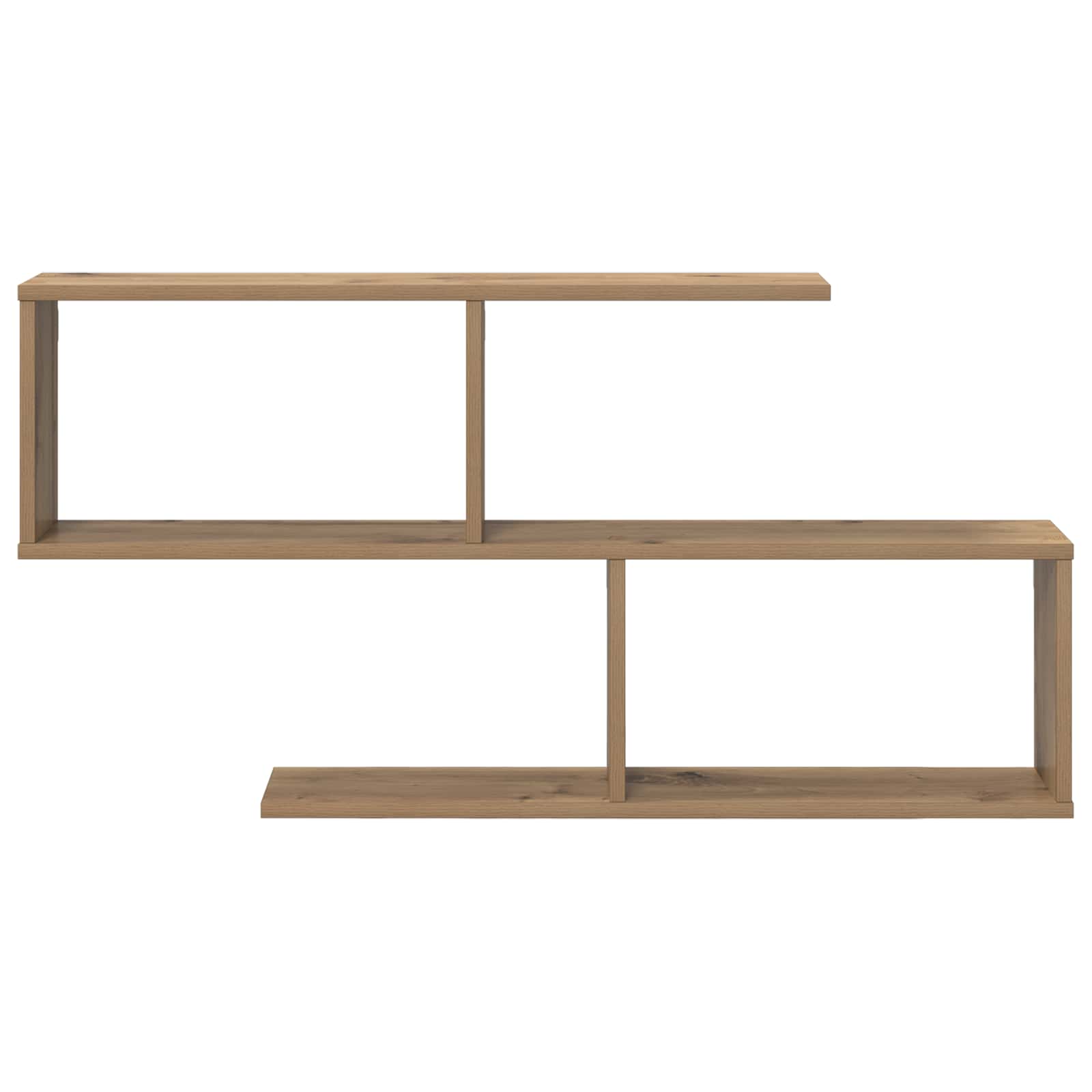 Wandplank Artisanaal eiken 100 x 12 x 50,5 cm Bewerkt hout