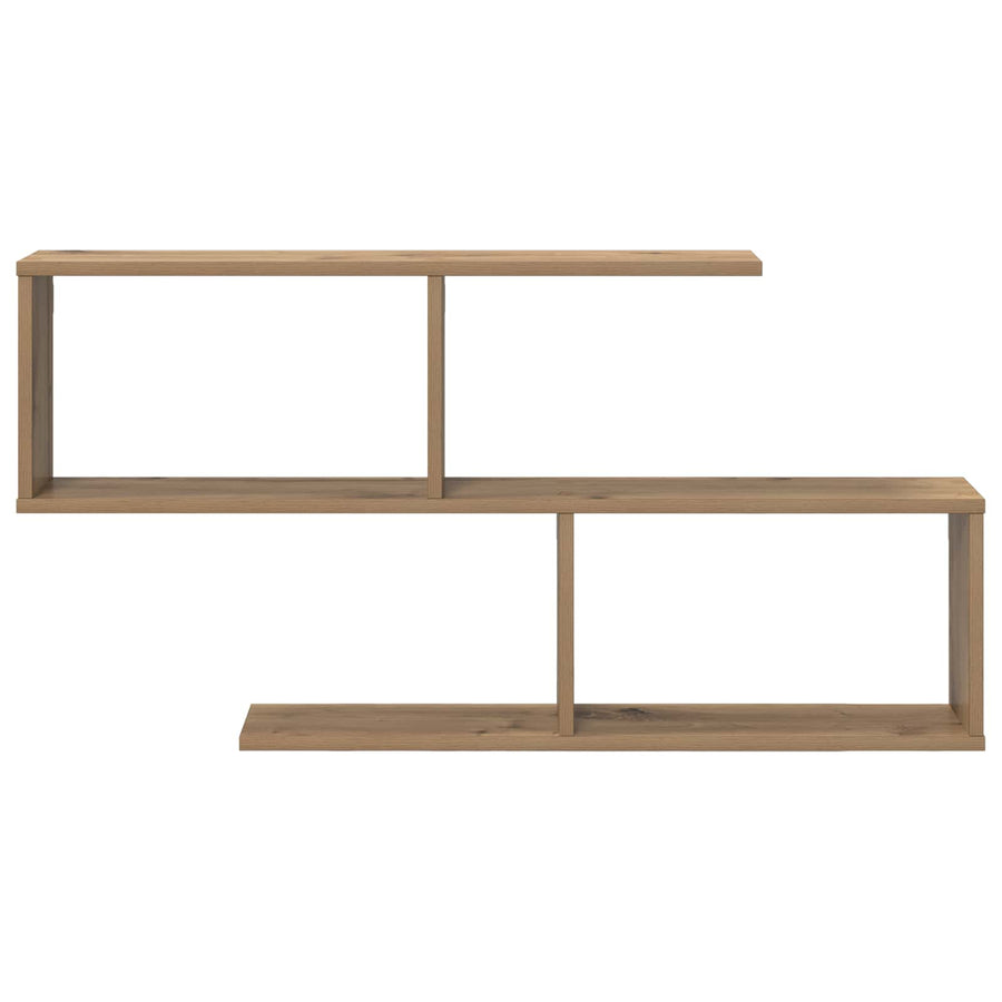 Wandplank Artisanaal eiken 100 x 12 x 50,5 cm Bewerkt hout
