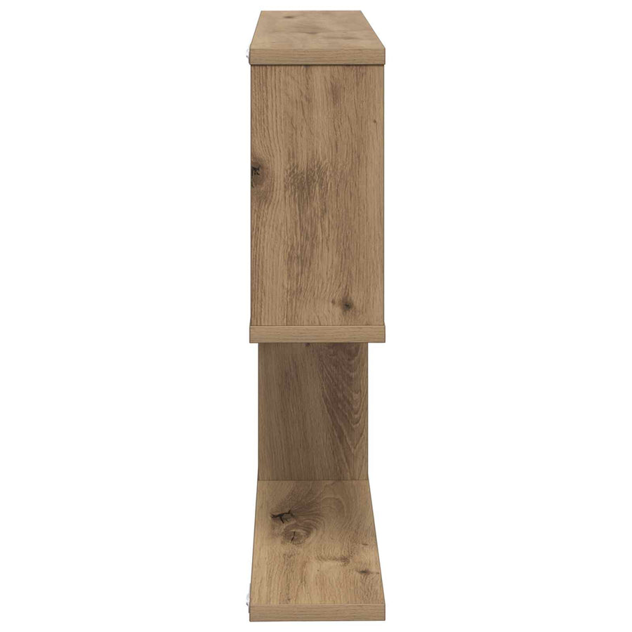 Wandplank Artisanaal eiken 100 x 12 x 50,5 cm Bewerkt hout