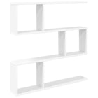 Wandplank Wit 80 x 12 x 79,5 cm Bewerkt hout