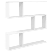 Wandplank Wit 80 x 12 x 79,5 cm Bewerkt hout