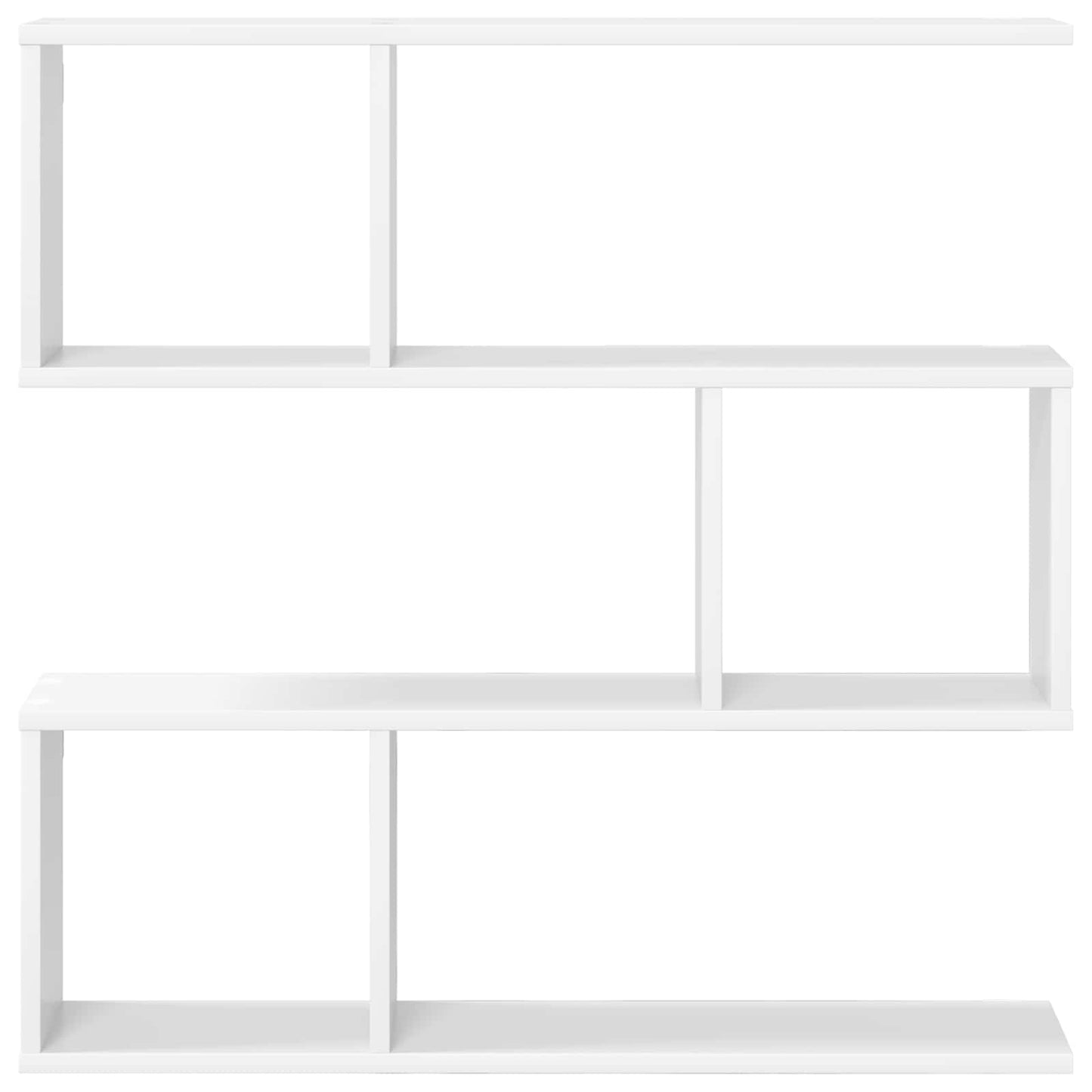Wandplank Wit 80 x 12 x 79,5 cm Bewerkt hout