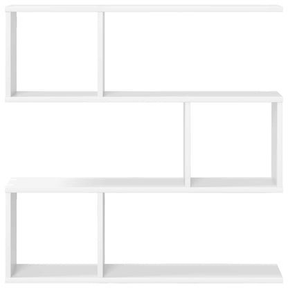 Wandplank Wit 80 x 12 x 79,5 cm Bewerkt hout