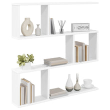 Wandplank Wit 80 x 12 x 79,5 cm Bewerkt hout