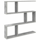 Wandplank Betongrijs 80 x 12 x 79,5 cm Bewerkt hout