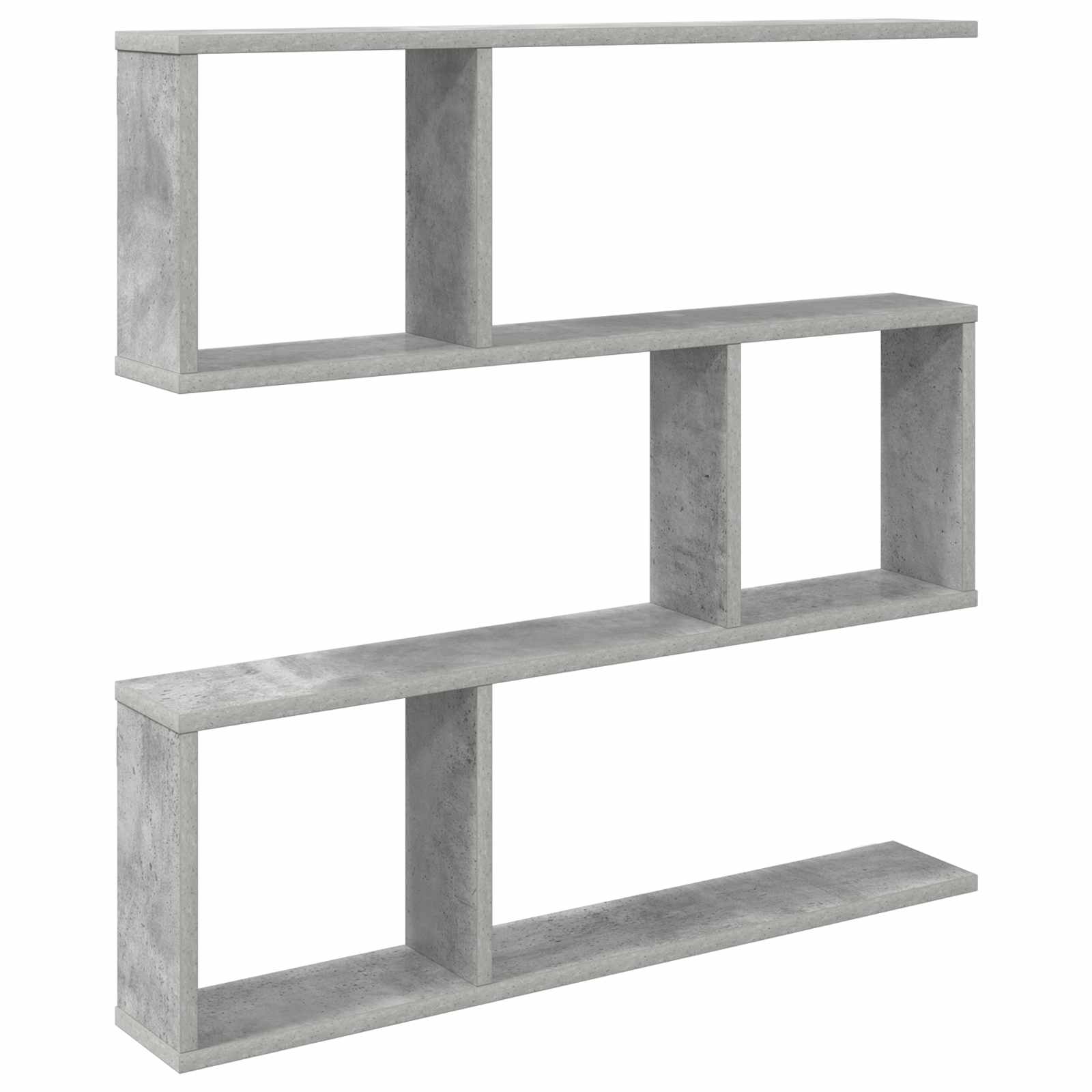 Wandplank Betongrijs 80 x 12 x 79,5 cm Bewerkt hout