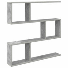 Wandplank Betongrijs 80 x 12 x 79,5 cm Bewerkt hout