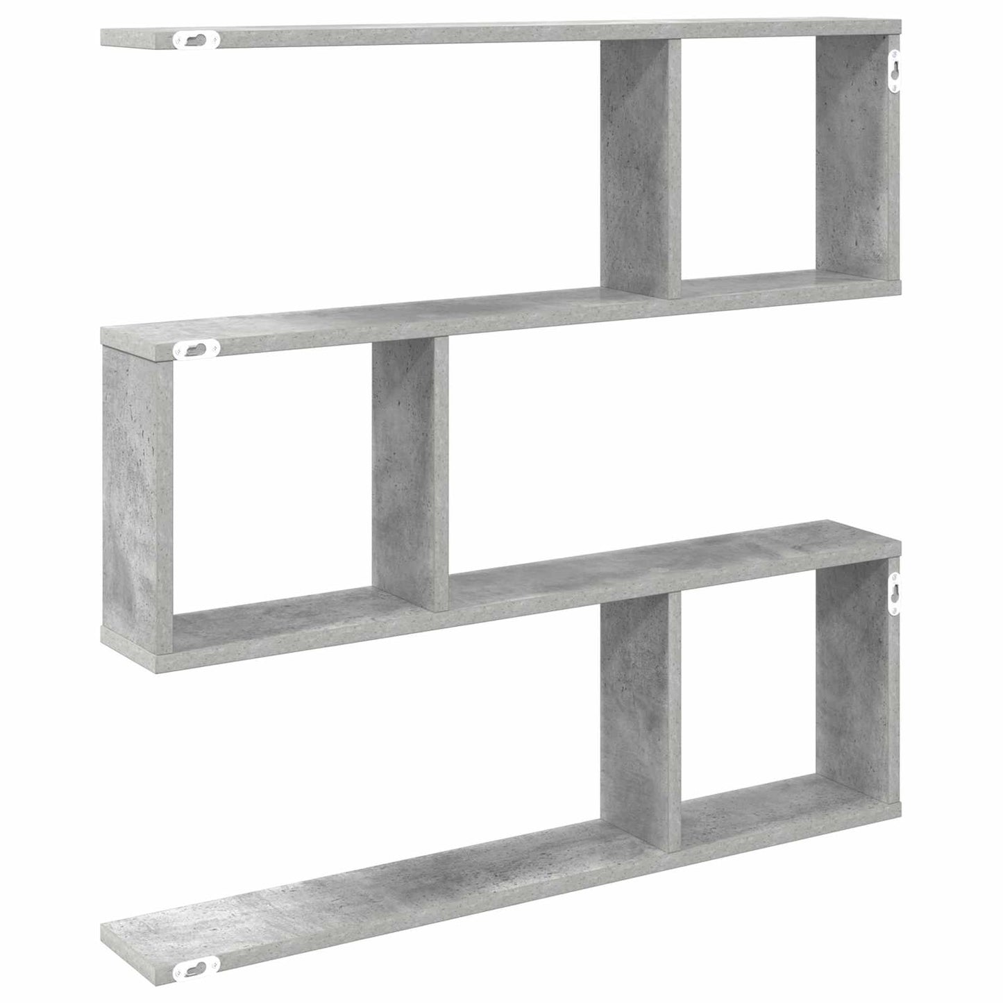 Wandplank Betongrijs 80 x 12 x 79,5 cm Bewerkt hout