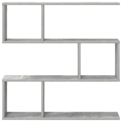 Wandplank Betongrijs 80 x 12 x 79,5 cm Bewerkt hout