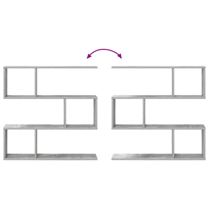 Wandplank Betongrijs 80 x 12 x 79,5 cm Bewerkt hout