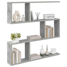 Wandplank Betongrijs 80 x 12 x 79,5 cm Bewerkt hout