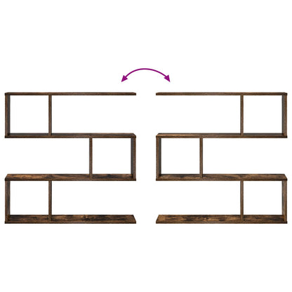 Wandplank Gerookt eiken 80 x 12 x 79,5 cm Bewerkt hout