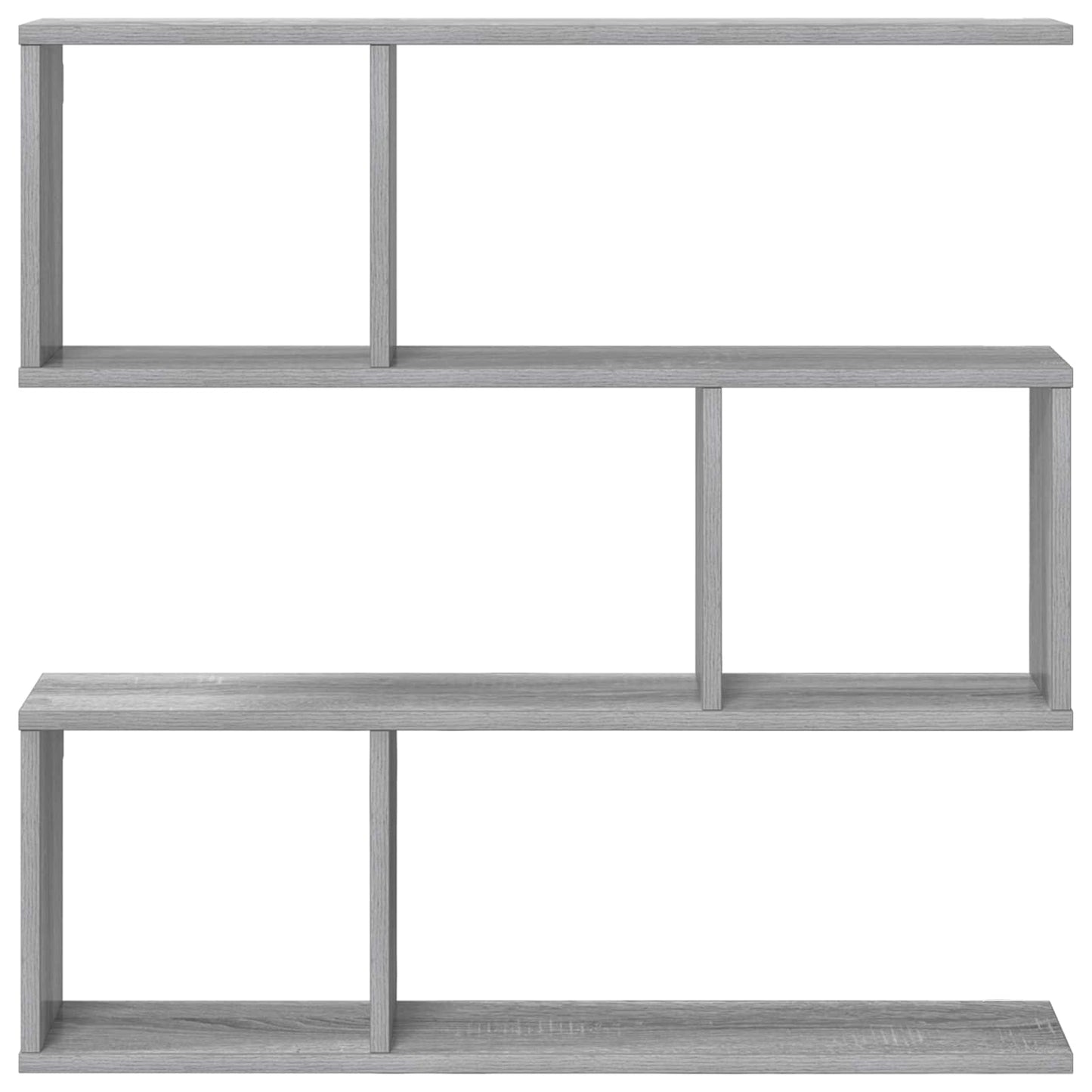 Wandplank Grijs Sonoma 80 x 12 x 79,5 cm Bewerkt hout