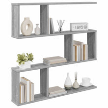 Wandplank Grijs Sonoma 80 x 12 x 79,5 cm Bewerkt hout