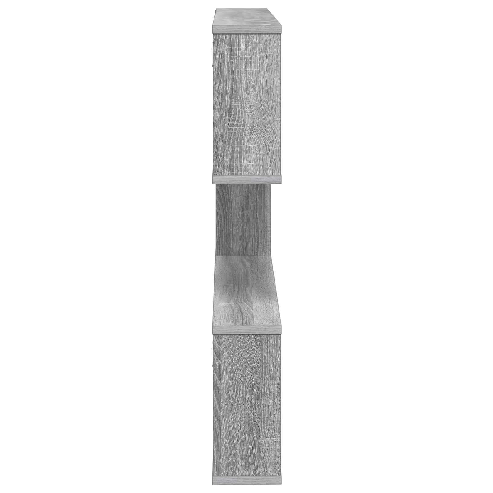 Wandplank Grijs Sonoma 80 x 12 x 79,5 cm Bewerkt hout
