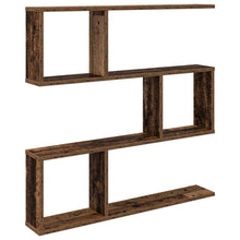 Wandplank Oud hout 80 x 12 x 79,5 cm Bewerkt hout