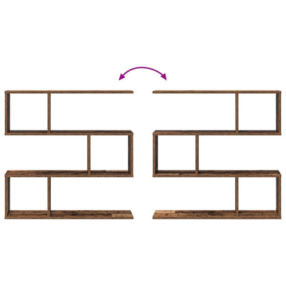 Wandplank Oud hout 80 x 12 x 79,5 cm Bewerkt hout