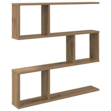 Wandplank Artisanaal eiken 80 x 12 x 79,5 cm Bewerkt hout