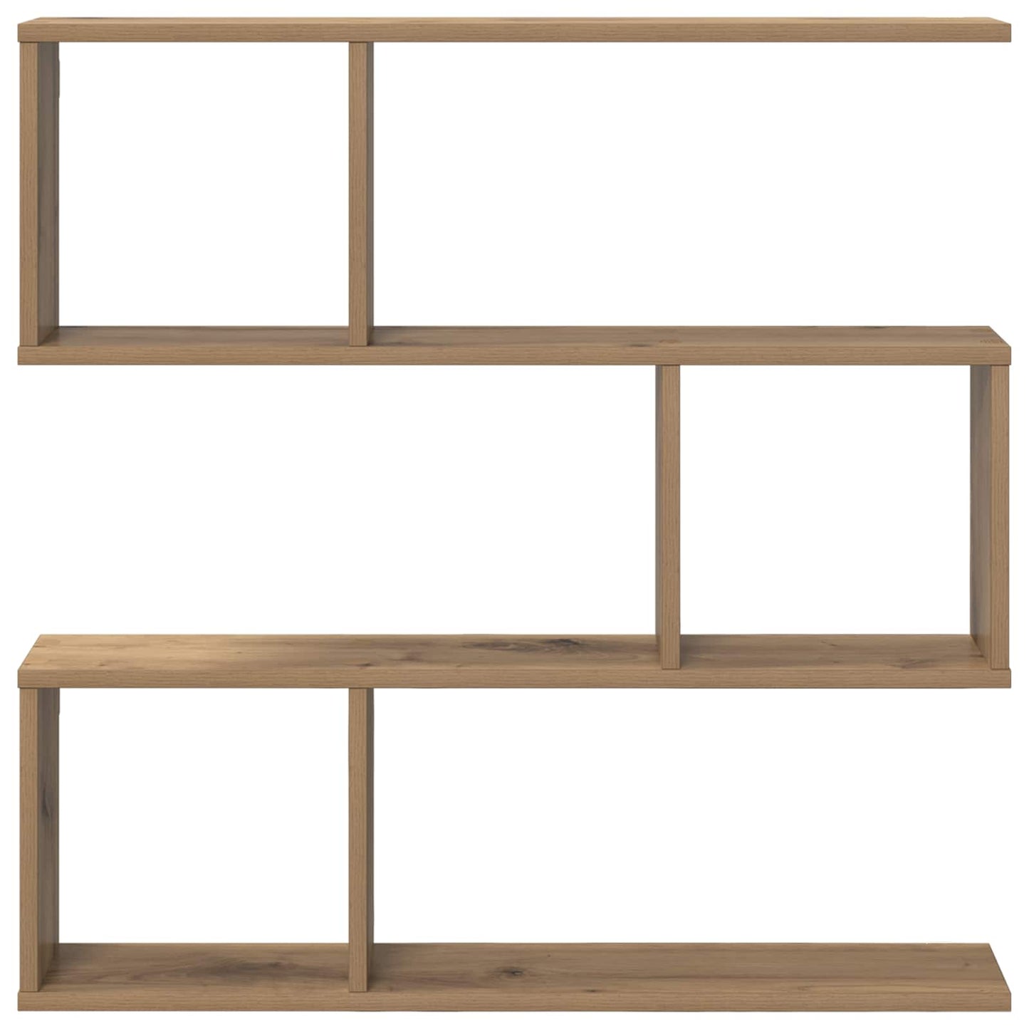 Wandplank Artisanaal eiken 80 x 12 x 79,5 cm Bewerkt hout