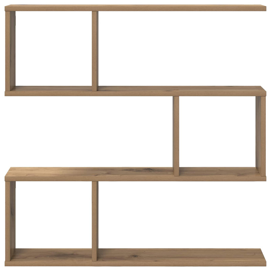 Wandplank Artisanaal eiken 80 x 12 x 79,5 cm Bewerkt hout