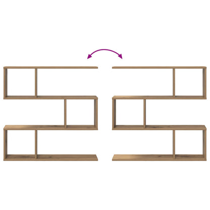 Wandplank Artisanaal eiken 80 x 12 x 79,5 cm Bewerkt hout