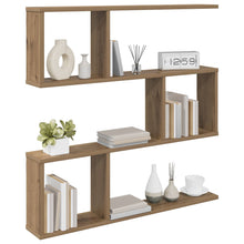 Wandplank Artisanaal eiken 80 x 12 x 79,5 cm Bewerkt hout