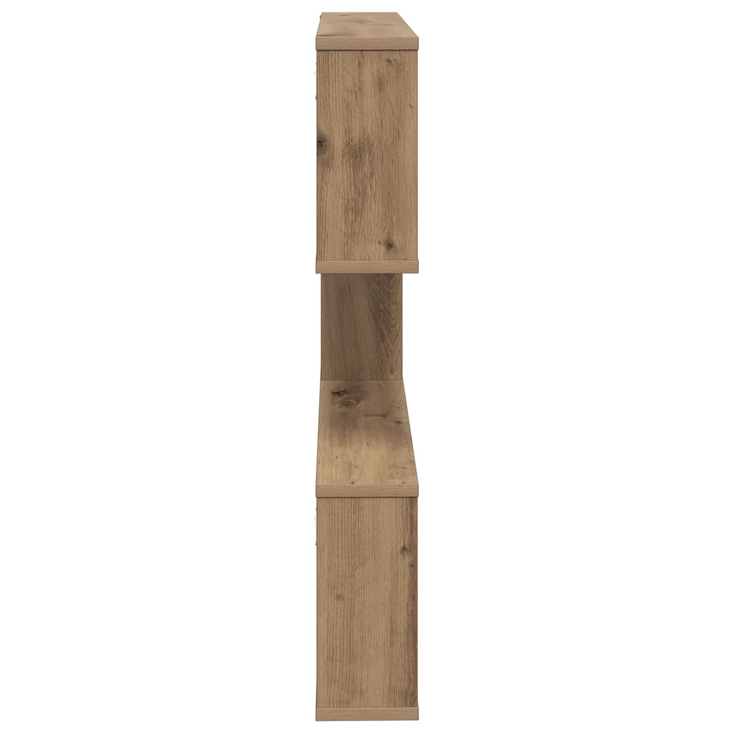 Wandplank Artisanaal eiken 80 x 12 x 79,5 cm Bewerkt hout